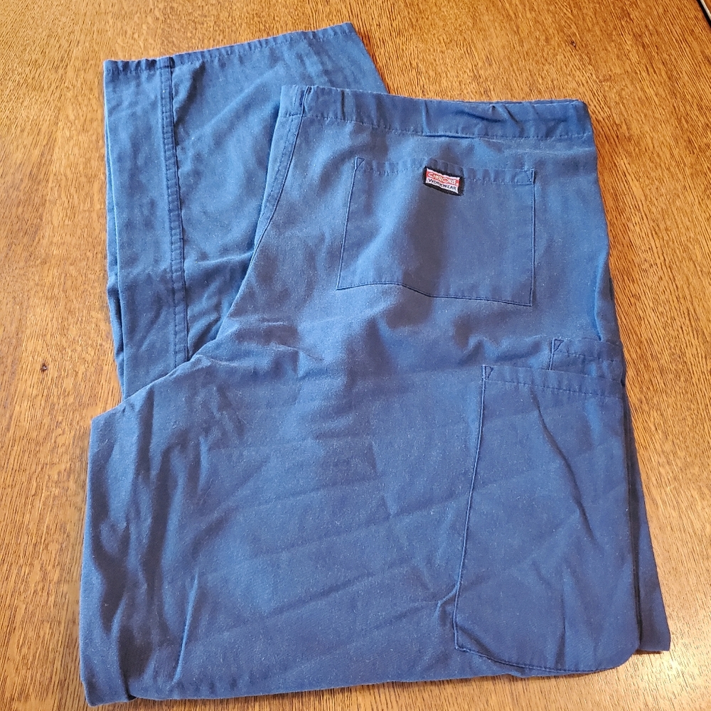 Blue scrub pant
